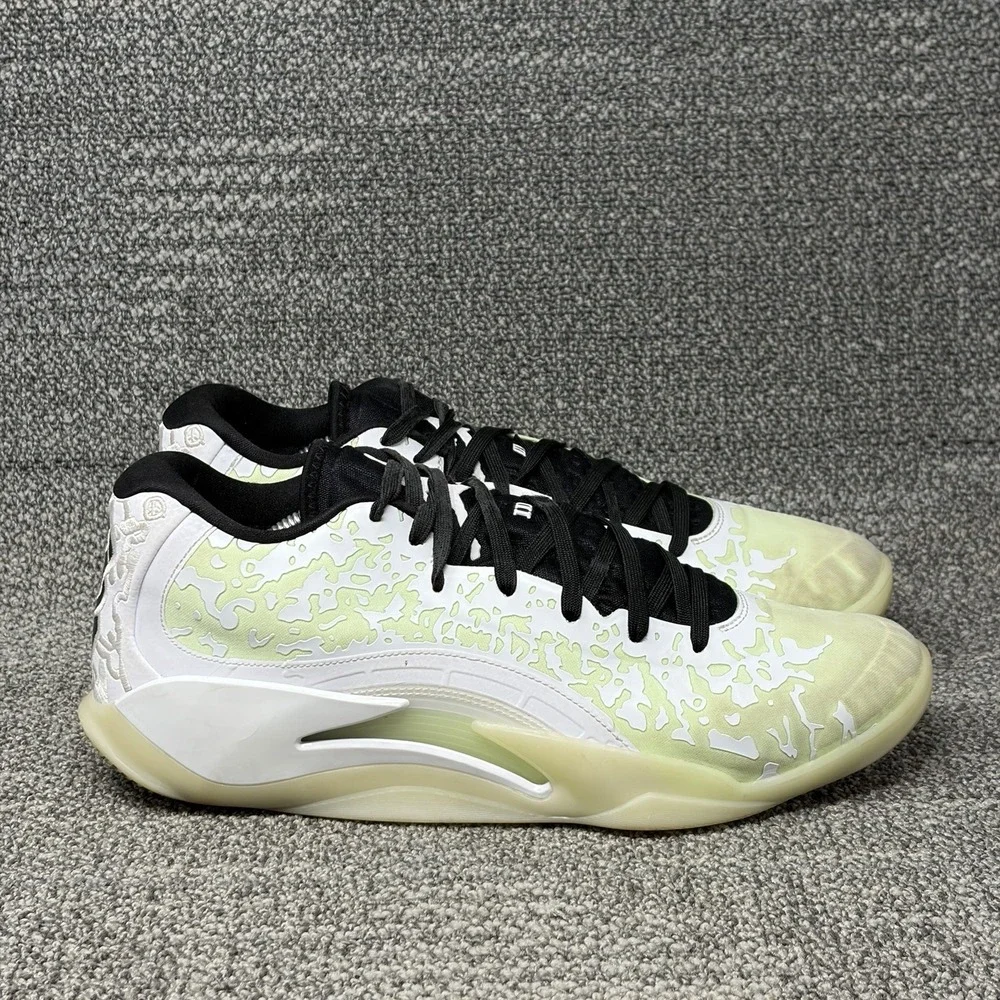 Nike Air Jordan Zion 3 No Guts White Volt Black Glow in Dark DR0675-110 Men's 11